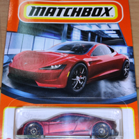 MATCHBOX Tesla Roadster Rosso opaco satinato 1/64