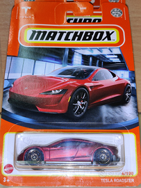 MATCHBOX Tesla Roadster Rosso opaco satinato 1/64