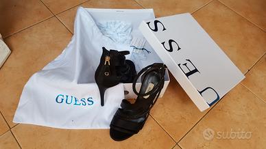 Sandali Guess originali, neri tacco 12,eleganti,36