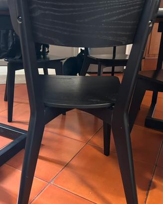 4 sedie IKEA LISABO in condizioni ottime