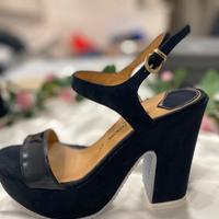 Scarpe sandalo con zeppa Sandro Ferrone