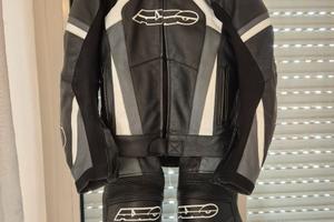 Tuta moto pelle divisibile AXO taglia 50