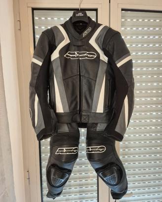 Tuta moto pelle divisibile AXO taglia 50
