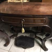 Scrittoio secretaire tavolino scrivania legno 50s