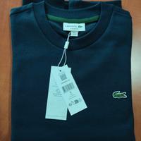 Felpa Lacoste uomo tg 4/M colore blu girocollo 