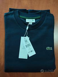Felpa Lacoste uomo tg 4/M colore blu girocollo 