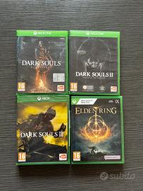 Lotto dark souls 1-2-3 + elden ring per xbox.