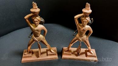 Fermalibri in bronzo - rame " Colosso di Rodi"