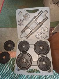 Kit Manubri e Pesi Ghisa 20 kg Domyos
