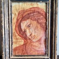 Disegno sanguigna anni 90 cornice fine 800