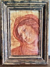 Disegno sanguigna anni 90 cornice fine 800
