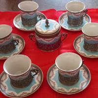 servizio da caffè Limoges in fine porcellana e prl