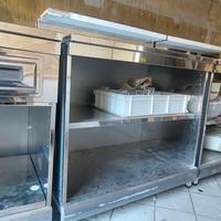 Banco neutro frontale in acciaio inox