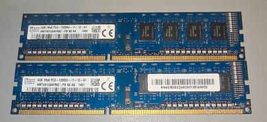 Kit RAM 8GB (2x4GB) SK Hynix DDR3 1600MHz PC3-1280