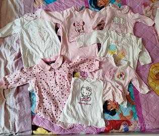 Lotto abbigliamento bimba 1-3 mesi 56 cm Primavera