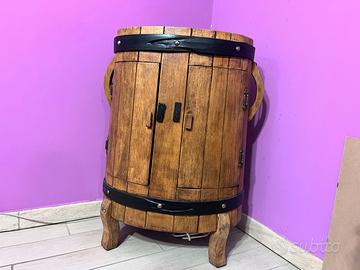 mobile bar rustico con luce interna