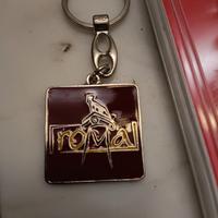 Portachiavi vintage scritta ROMA metallo smaltato