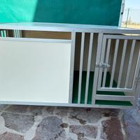 Trasportino in alluminio per cani