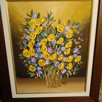 Quadro con vaso fiori 