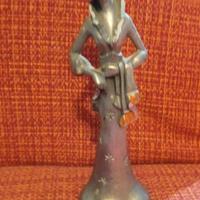 statuina in peltro vintage