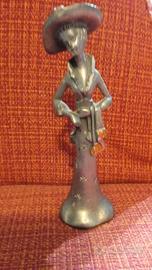 statuina in peltro vintage