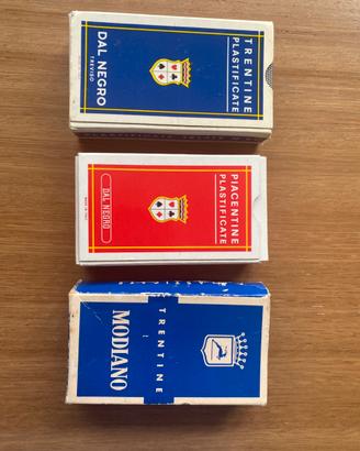 3 mazzi carte da gioco