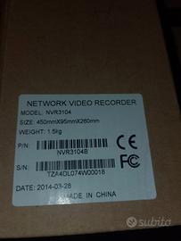 DAHUA NVR 3104 + 4 telecamere  leggi descrizione 