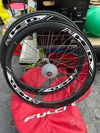 Coppia Ruote Bici Corsa Carbonio HED. 60mm