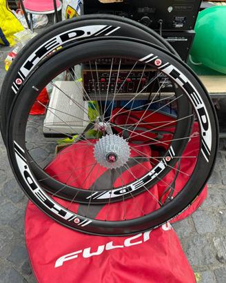 Coppia Ruote Bici Corsa Carbonio HED. 60mm