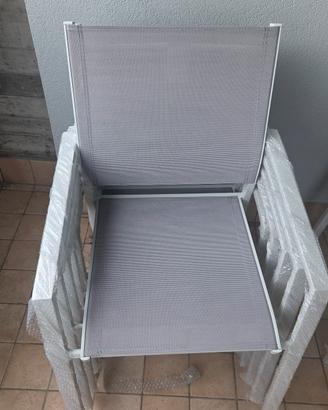 set 6 sedie nuove da giardino