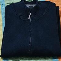 maglia uomo leggera 6XL mezza zip 