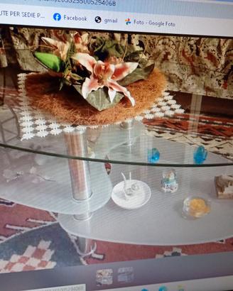 Tavolino x salotto in vetro