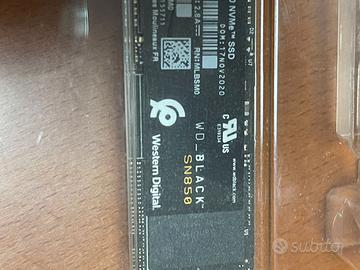 SSD WD Black SN850 SSD NVMe M.2 PCIe 4.0 da  500GB