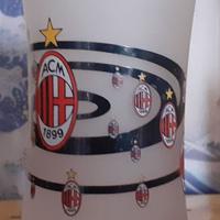 1 Boccale Bicchiere birra design team calcio Milan