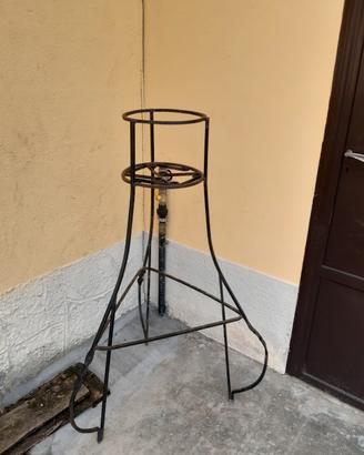 Portavaso in ferro battuto