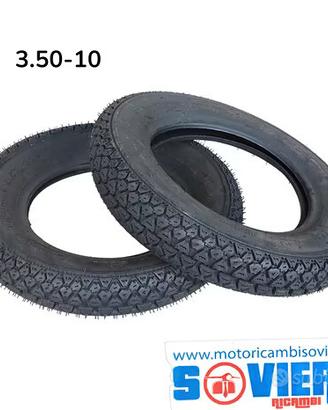 Coppia Copertoni 3.50-10 Vespa 125 150 R10 PX TS S