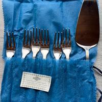 12 Forchettine e paletta Inoxriv in acciaio