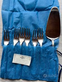 12 Forchettine e paletta Inoxriv in acciaio