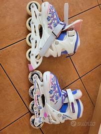 roller bambina + set protezioni 