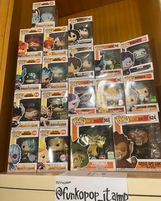Funko pop Dragon Ball e My hero accademia