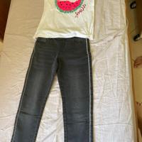 Completo jeans più maglietta