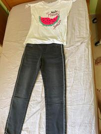 Completo jeans più maglietta