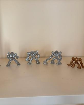 Gormiti Set 4 eroi Argento + BONUS 2 dorati