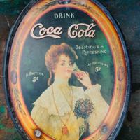 Vassoio pubblicitario vintage della Coca-Cola,