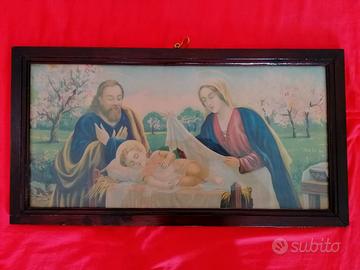 Quadro capoletto vintage con immagine sacra 