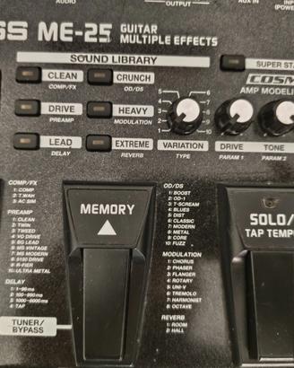 Boss ME25 Pedaliera Multieffetto Chitarra