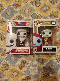 Funko pop Santa Jack Skellington e Sally