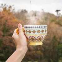 Set colazione jumbo Gardeny rosso o giallo - 2pz