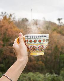 Set colazione jumbo Gardeny rosso o giallo - 2pz