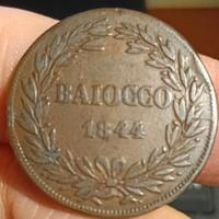 Vaticano,papa Gregorio XVI, baiocco 1844